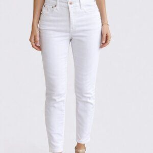 Cotton Ralph Lauren Sports white denim jeans, ankle cropped